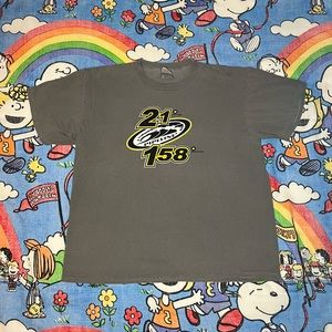 Grey acid-wash pipeline vintage tee